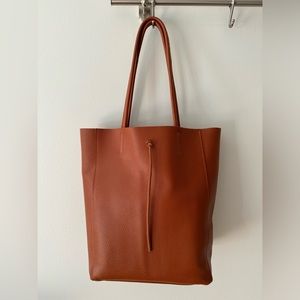 Cognac Tan Brown Florence Leather Tote